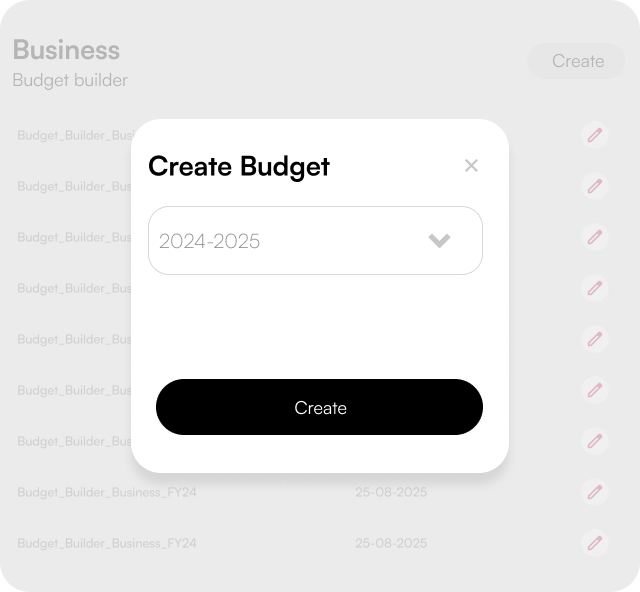 Business & Budget Builder